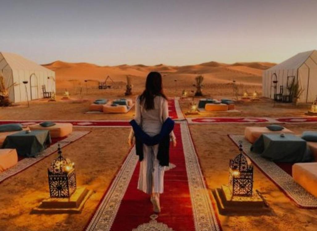 Sahara Luxury Tented Camp เมอร์ซูกา ภายนอก รูปภาพ
